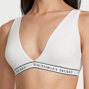 NWT Two (2) Victoria's Secret Cotton Wireless Comfort Bras (Bralette) in White